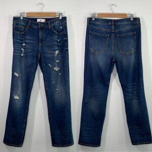 CAbi 100% Boyfriend Distress Jean Denim‎ style 4152 Size 6